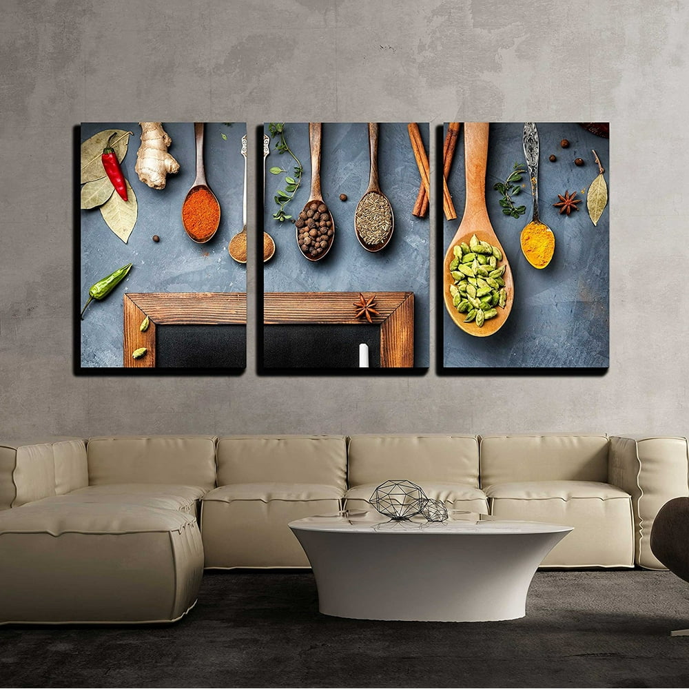 Wall26 Spices on Kitchen Table Canvas Art Wall Decor 24"x36"x3