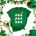 thumbnail image 4 of Hxlamzoo St Patrick's Day Shirt Women Lucky Four-Leaf Clover Graphic Shamrock Tshirt Spring Short Sleeve Tee Tops, 4 of 7