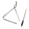 thumbnail image 4 of Triangle Percussion Instrument 4 Inch Stainless Steel Hand Percussion Triangle for Music Education Dinner Ringtone, 4 of 8
