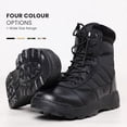 thumbnail image 5 of Mens Side Zip & Lace Up Army Tactical Combat Boots For Work, Security, Motorcycle, 5 of 5