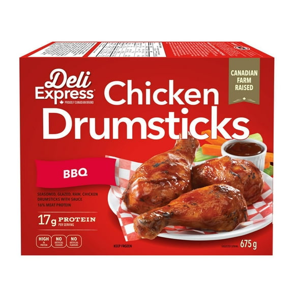 DELI EXPR BBQ DRUMSTICK FZ 6X675G, Deli Express BBQ Chicken Drumsticks