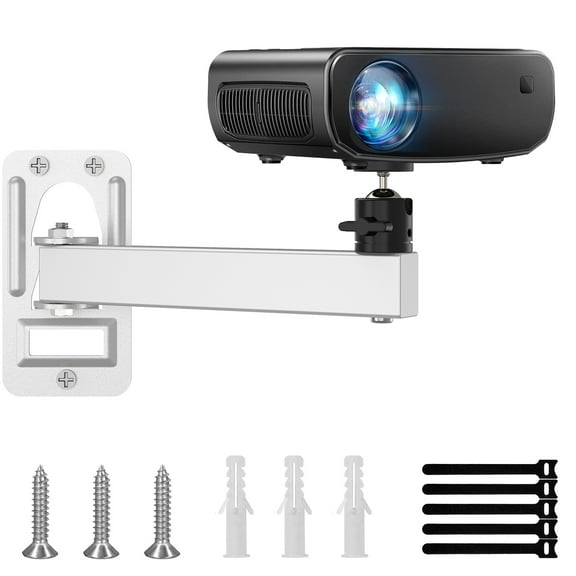 Mini Ceiling Wall Projector Mount Stand- Adjustable Tilt&Swivel Hanging Projector Holder