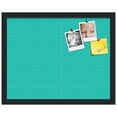 thumbnail image 2 of PinPix ArtToFrames 17x13 Custom Cork Bulletin Board    Poster Board Has a Fabric Style Canvas Finish, Framed in Satin Black (PinPix-650), 2 of 5