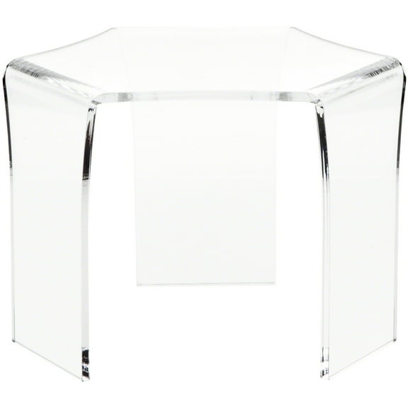 Plymor Clear Acrylic Tri-Leg (6 Sided) Display Riser, 6.25" H x 8.75" W x 7.5" D