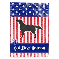 Carolines Treasures BB3308GF USA Patriotic Black Labrador Retriever Flag Garden Size  Small multicolor