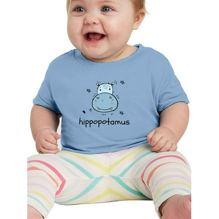 

Kiddie Hippopotamus Drawing T-Shirt Infant -Image by Shutterstock 24 Months