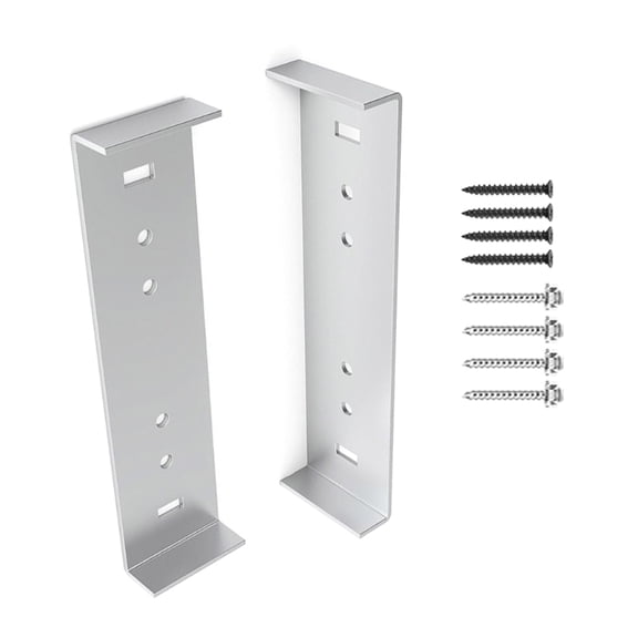 2Pcs Mailbox Brackets Lightweight Against Tilting Shaking for Most Mailbox Types
