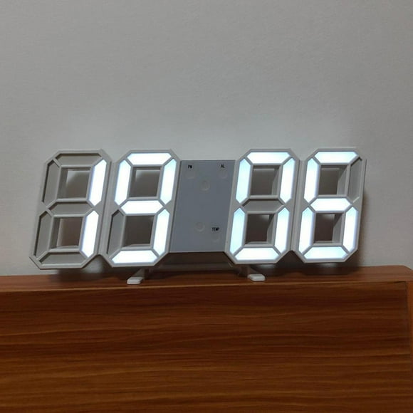 Reloj despertador digital LED Salvador reloj de pared digital moderno