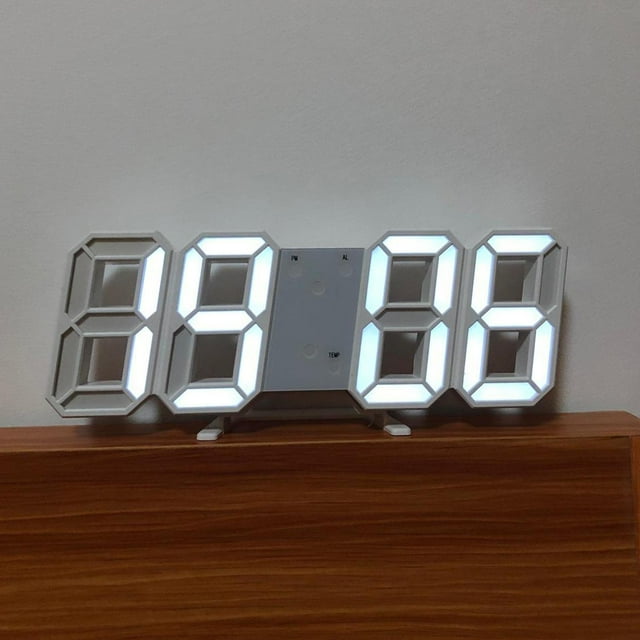 Reloj despertador digital LED electrónico shamjiam reloj de pared moderno
