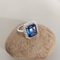 thumbnail image 2 of Royal Blue Sapphire Ring, Handmade Blue Sapphire Ring, Sapphire Solitaire Ring, Ceylon Blue Sapphire Ring for Men's, Gift for Her., 2 of 2