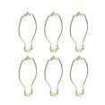 thumbnail image 1 of Aspen Creative 20002-16, 8 1/2" Lamp Harp with Saddle in Polished Brass Finish, 6 Pack, 1 of 4