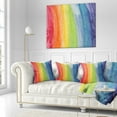 thumbnail image 3 of Designart Flowing Rainbow Colors - Abstract Throw Pillow - 16x16, 3 of 5