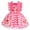 Hot Pink Strawberry, variant on Toddler Kids Girls Birthday Party Dress Strawberry/Donut/Candy/Easter Day/Alice Polka Dots Embroidery Princess Ruffle Tulle Wedding Pageant Evening Dresses