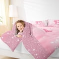 thumbnail image 4 of Castle Fairy Monogram B Queen Bedding (3 pcs): Gradient Glitter Print, Dreamy Princess, 4 of 8
