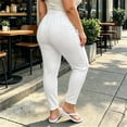 thumbnail image 5 of Lutiedan Plus Size Yoga Pants for Women High Waisted Stretchy Active Legging Casual Comfy Workout Jogger with Drawstring XL-4XL, 5 of 7