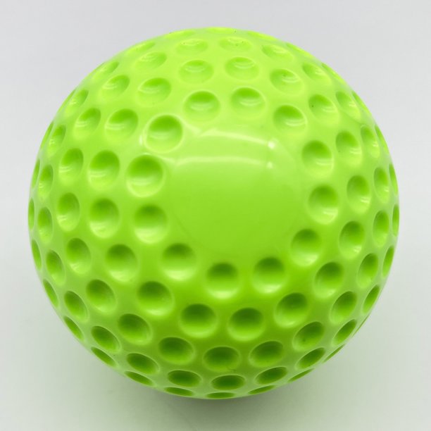 Pelota de béisbol cóncava de PU para práctica de juego a máquina de 9 pulgadas de color amarillo fluorescente