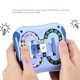 thumbnail image 3 of Juguete antiestrés giratorio con forma de cubo para la yema del dedo para adultos y niños, alivio del estrés (azul) Tmvgtek libre de BPA, 3 of 8