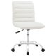 thumbnail image 1 of Silla de oficina Modway, ondulada, acanalada, giratoria, respaldo medio, blanca, 1 of 6