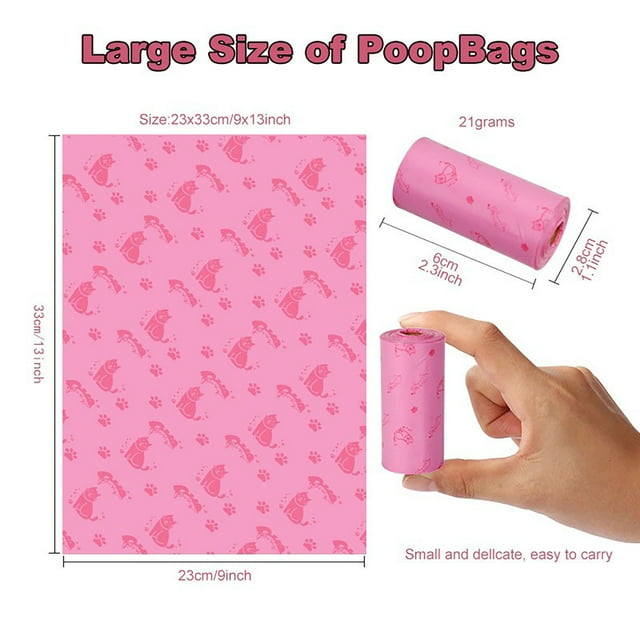 Biodegradable Dog Poop Bags With Scented Odor Control Pet Waste Bags For Dogs And Cats Indoor Outdoor Use Compostable Doggie Waste Disposal
