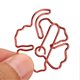 thumbnail image 2 of 50 Pack 4 Leaf Clover Paper Clips, Heavy Duty Metal, Bright Red, for Memos, Books, 2 of 3