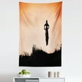 thumbnail image 1 of Teen Room Tapestry, Motorcycle Jumping over the Hills Horizon Sports Hobby Scenery, Fabric Wall Hanging Decor for Bedroom Living Room Dorm, 5 Sizes, Seal Brown Vermilion, by Ambesonne, 1 of 1