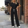 thumbnail image 6 of SUNBS Lounge Sets for Women 2 Piece Summer Henley Sweatsuit Travel Vacation Airport Outfits Pajamas Sets, 6 of 9
