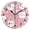 Black, variant on Cute Pink Cat Pattern Wall Clock 10in Round Artistic Oil Painting Home Decor Desk Table Clock