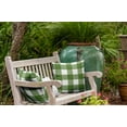 thumbnail image 4 of 18" x 18" Simply Daisy Buffalo Plaid Polyester Indoor/Outdoor Pillow, Scallion Qty 1, 4 of 6