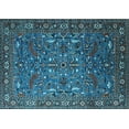thumbnail image 1 of Ahgly Company Indoor Rectangle Oriental Light Blue Traditional Area Rugs, 3' x 5', 1 of 4