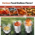 thumbnail image 6 of 30QT & 10QT Outdoor Turkey Fryer | Seafood Boil Pot | Cover & Skimmer Included | 50,000BTU Propane Burner | Aluminum Deep Fryer Pot with Basket | Crab, Seafood & Crawfish Boiler, 6 of 9
