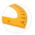 thumbnail image 2 of OULII Measuring Angles Protractor Plastic Yellow 1Pack for Home School, 2 of 8