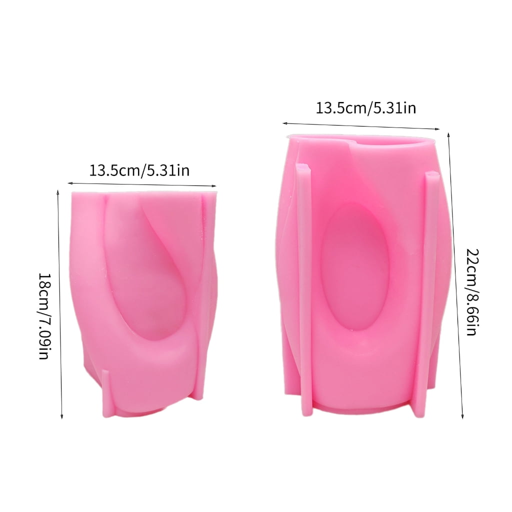 lanema Special Shaped Vase Resin Molds Succulent Plant Flowerpot Silicone Mould Craft