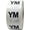 YM, variant on White Youth Size Clothing YL Circle Stickers, 0.75 Inch Round, 500 Labels on a Roll