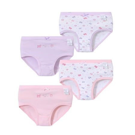 

SUANMAY Fashion Panties Children s underwear cotton girls triangle underwear four pack J 100
