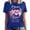 Blue T Shirts for Women, variant on Women's T-Shirt Short Sleeve Crewneck Graphic Tees Printed Casual Summer Tops Black L