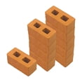 thumbnail image 5 of MERIGLARE Dollhouse Decor Accessory Miniature Bricks Roof Tiles Mini Bricks Roof Tiles 10 Pcs Orange Bricks, 5 of 8