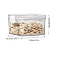 thumbnail image 3 of EIGTHTAIL Food Storage Containers Clearance! Plastic Food Storage Containers with Lids Small Airtight Containers Square School Lunch Containers for Children Leftover Food Containers Clear, 3 of 9