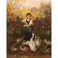 thumbnail image 2 of Ludwig Knaus 20x24 Black Ornate Framed Double Matted Museum Art Print Titled: Cake at Teatime, 2 of 5