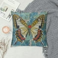 thumbnail image 2 of ONETECH  Vintage Butterfly Throw Pillow Covers Modern Butterflies Pattern Decorative Square Flower Print Cushion Pillowcases for Couch Sofa Home Living Room Car Decor, 2 of 5