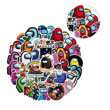 waterproof graffiti stickers for among us suitcase notebook adhesive graphics cup phone decals toy 50 sheets walmart canada