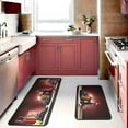 thumbnail image 2 of Red Wine Kitchen Rugs Set 2 Pieces Non-Slip Kitchen Floor Rug and Mat Wine Decor for Kitchen Floor Bedroom 17"x47"+17"x30", 2 of 6