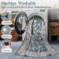 thumbnail image 3 of Delara 8'x10' Machine Washable Area Rug, Soft & Durable, Non-Slip, Stain Resistant, Midnight Garden, for Bedroom, Living & Dining Room, 3 of 7
