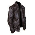 thumbnail image 4 of Men's The Luftwaffe German Air Force Brown Leather Jacket SouthBeachLeather, 4 of 9