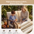 thumbnail image 6 of Deersky 4 Pieces Outdoor Patio Furniture Set with 2 All-Weather Wicker Chairs, Loveseat and Coffee Table, Easy Assembly for Balcony, Porch, Backyard, 6 of 9