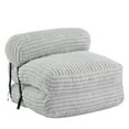 thumbnail image 2 of Christopher Knight Home Foldable Bean Bag Lounge Chair,  2-in-1 Lounge Chair with Neck Pillow, Light Gray, 2 of 13