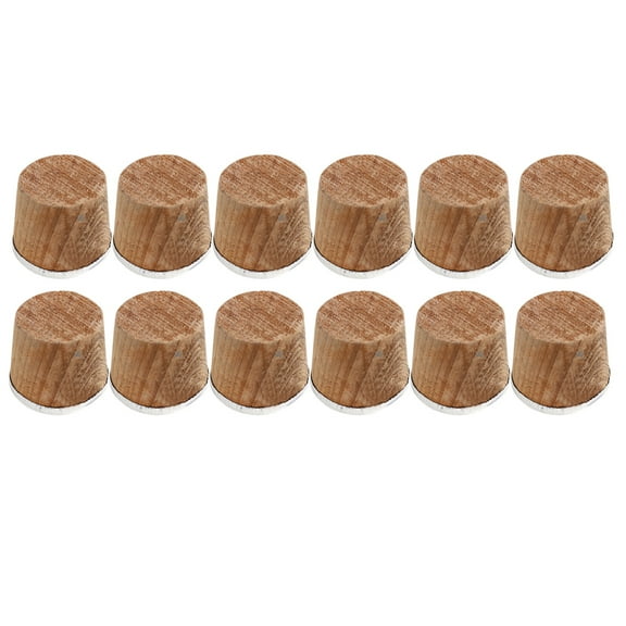 FONWILYO 10Pcs Cork Plugs Cylindrical Brown for Daily Use Wood Bottle Stopper