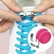 thumbnail image 3 of 2 cordones elásticos sin cordones para zapatos, cordones planos rápidos para adultos, entrenador rosa rojo 2 piezas, 3 of 8