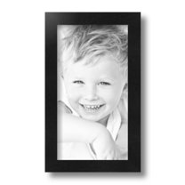 ArtToFrames 6" x 11" Black Picture Frame, 6x11 inch Black Wood Poster Frame (WOM-5139)