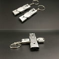 thumbnail image 5 of Ettsollp Portable Stainless Steel Dual-Pipe Mini High Decibels Survival Keychain Whistle-Grey, 5 of 11