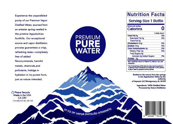 Premium Pure Water Big Bottles 12 Pack 1.5 Liter/50.7oz Ultra Pure Drinking Water